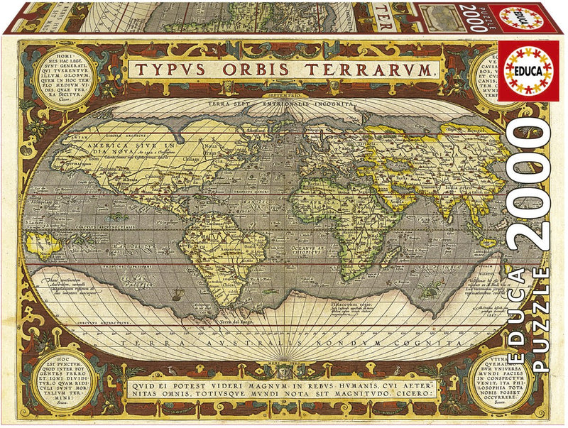 Educa - puzzle - 2000 pezzi - planisfero