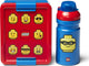 Lego - set de almuerzo icónico - polipropileno - azul