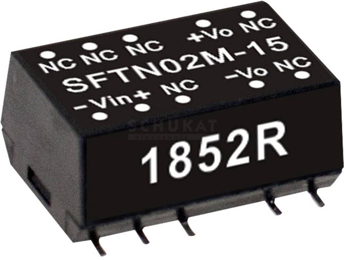 MW mean well sftn02n-05 módulo convertidor dc dc 400 ma 2 w número de salidas: 1 x contenido 1 pieza(s)