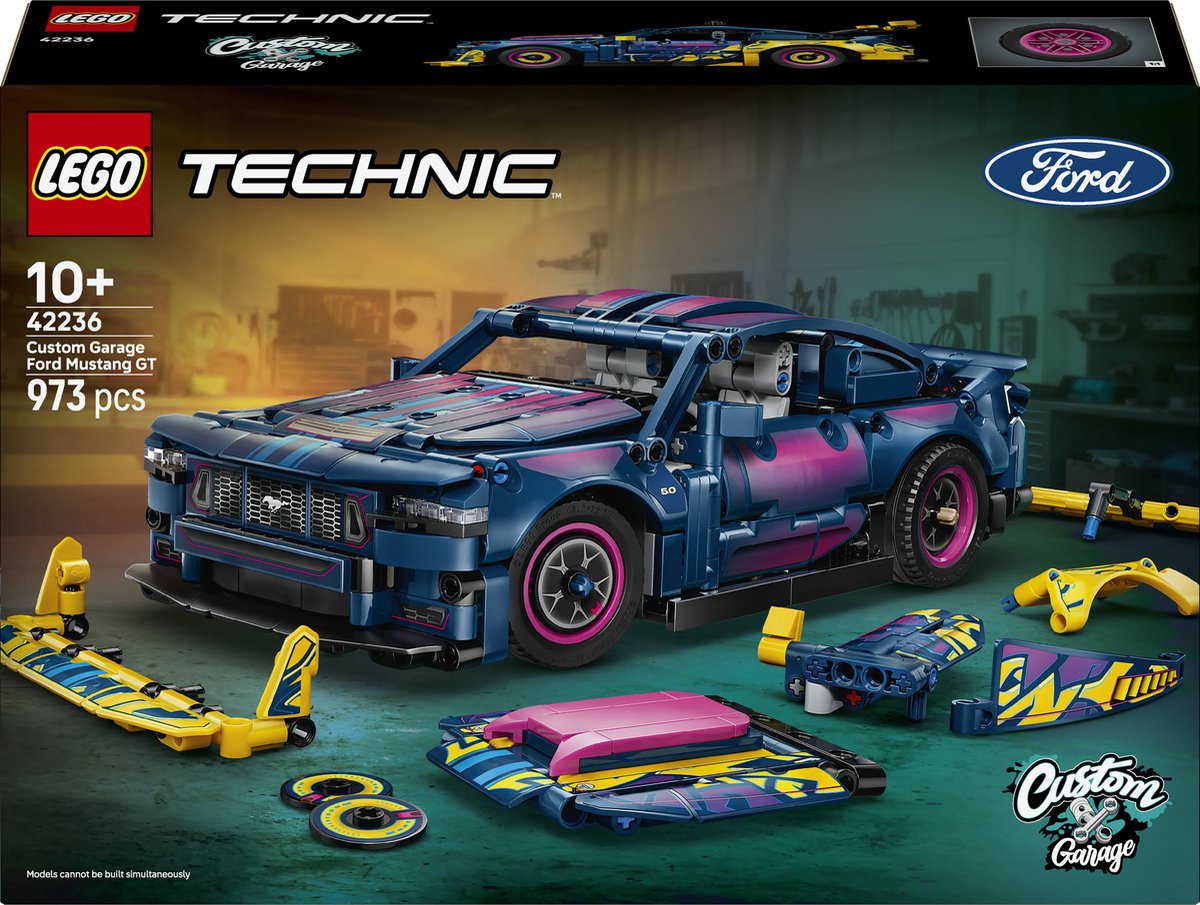 Lego Technic auto Ford Mustang GT personalizzabile, giocattoli e decorazioni per bambini 42236