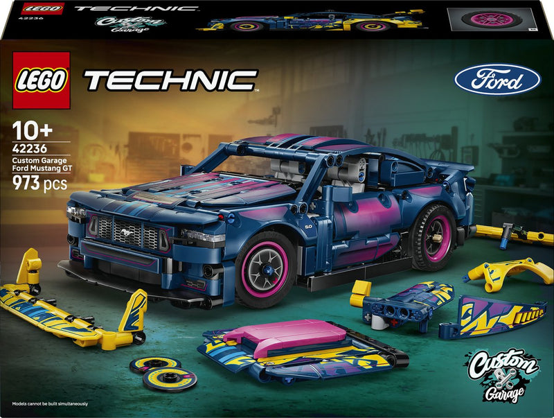 Lego Technic auto Ford Mustang GT personalizzabile, giocattoli e decorazioni per bambini 42236