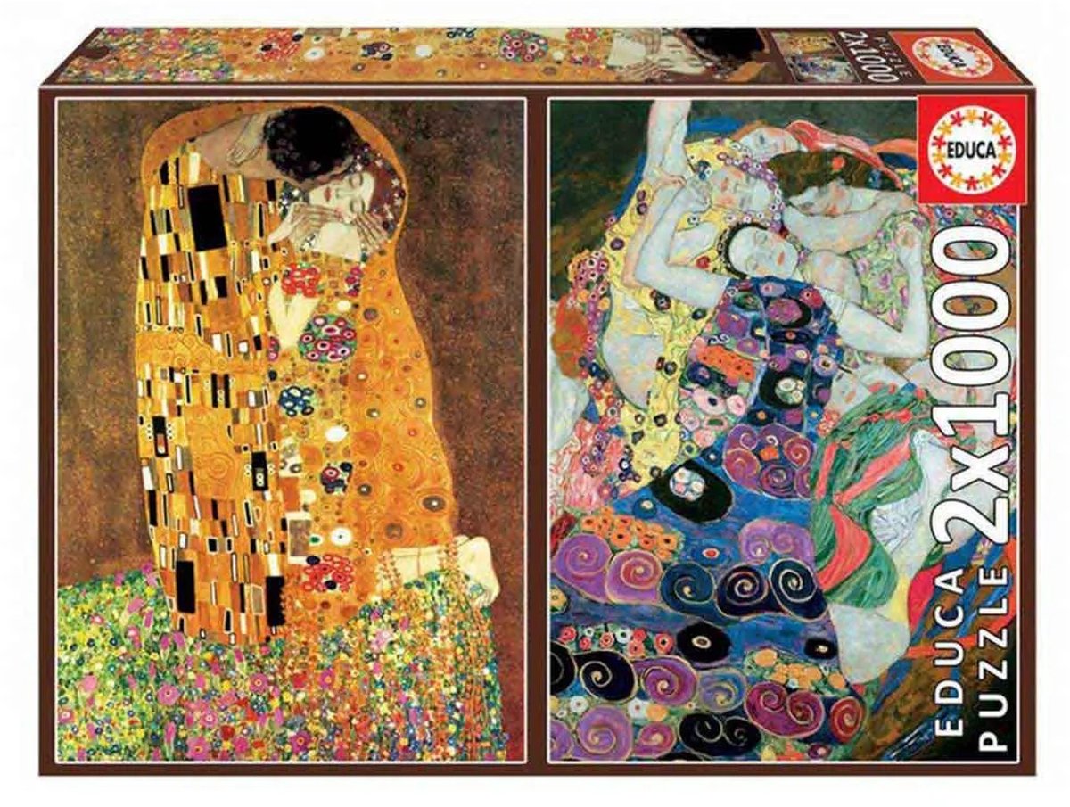 Educa - puzzel - klimt - 2 x 1000 stukjes - legpuzzel - art collection
