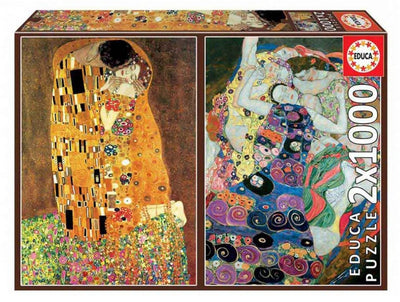 Educa - puzzle - escaladas - 2 x 1000 piezas - puzzle - coleccion de arte
