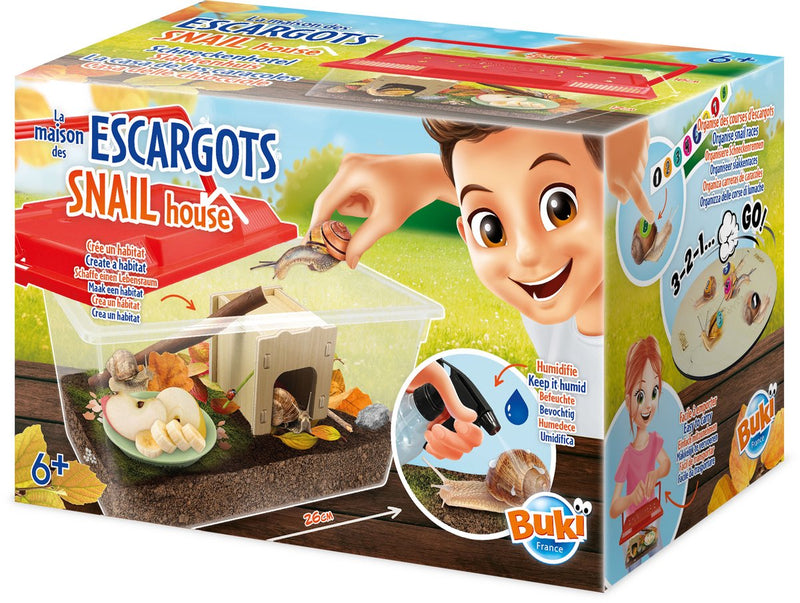 Buki france buki - concha de caracol - hábitat de caracol - juguete educativo