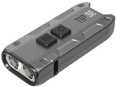 Lámpara de llavero recargable Nitecore tip se - negro metálico