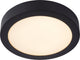 Lucide brice-led - plafón (plafón) baño - ø 24 cm - led regulable - 1x15w 3000k - ip44 - negro