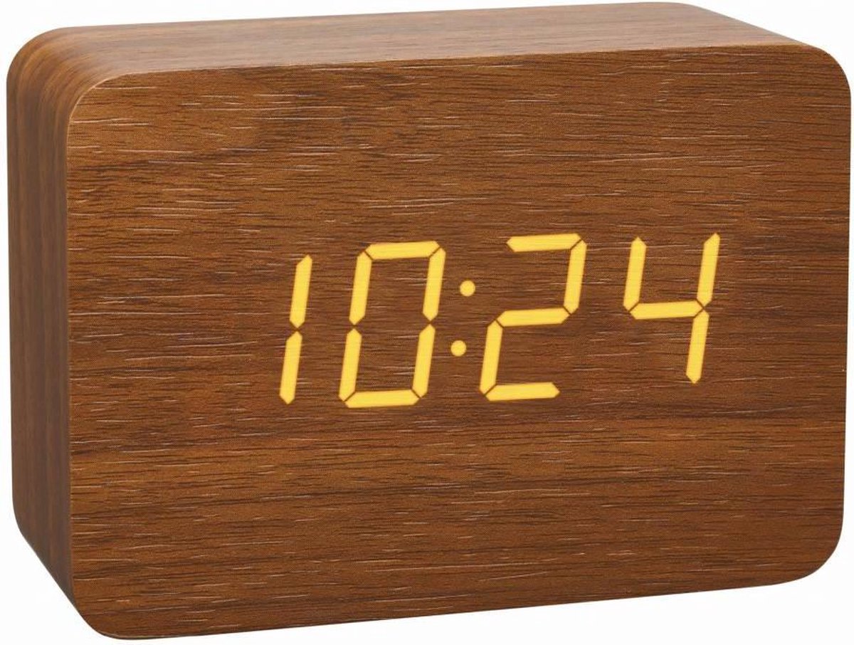 Tfa dostmann 60.2549.08 - despertador - alarma - madera - claro - marrón
