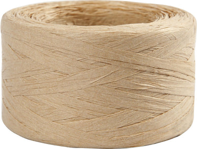 Creative Company Paper Rafia Yarn Colore di sabbia, 100m