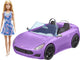 Muñeca Barbie con convertible morado - muñeca de moda