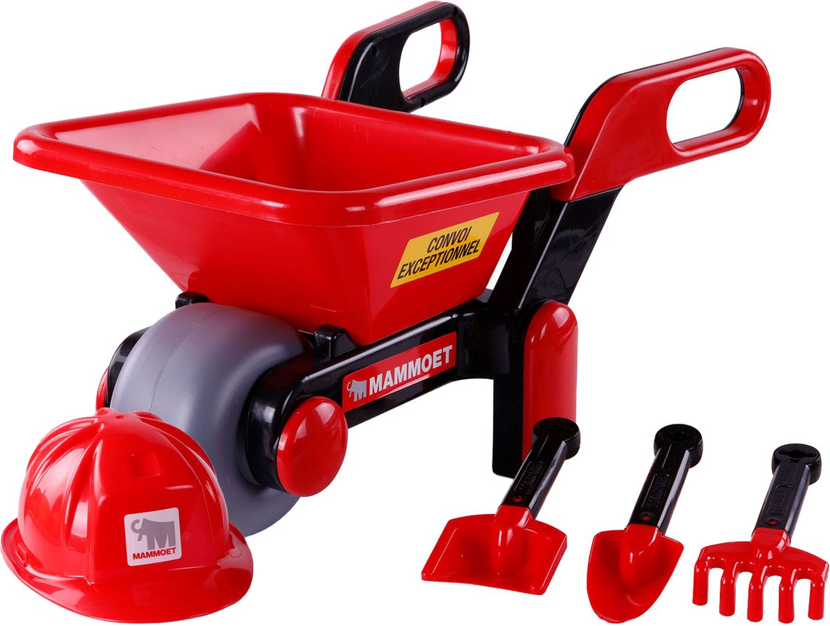 Cavallino Toys Cavallino Mammoet Wheelbarrow con casco e strumenti, 5ldg.