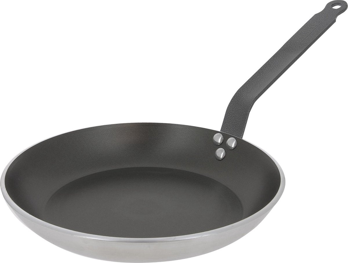 Debuyer de buyer choc resto induction koekenpan 28 cm – professionele anti-aanbakpan – geschikt voor inductie – aluminium – zwart