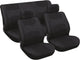 Set coprisedili Carpoint tappezzeria per seggiolino auto 6 pezzi universale - nero