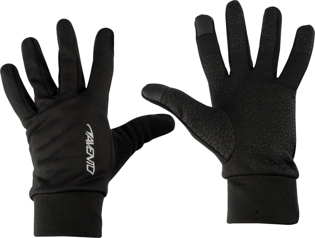 Avento sporthandschoenen met touchscreen tip - basic black - xl xxl