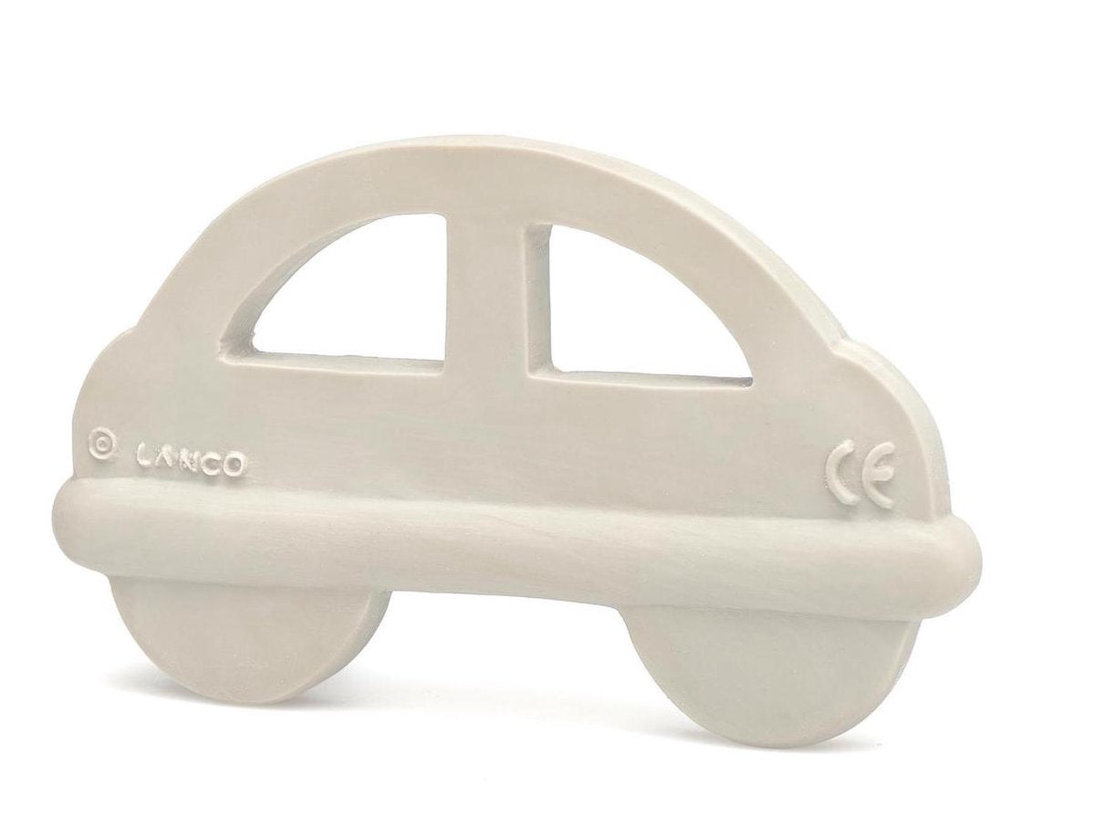 Lanco Toys Anello da dentizione in gomma Lanco - Auto - Bianco