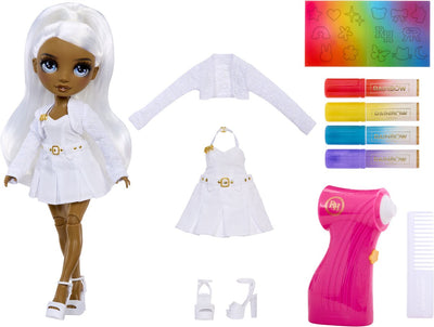Rainbow high air brush create fashion - grijs oog - creëer en spray