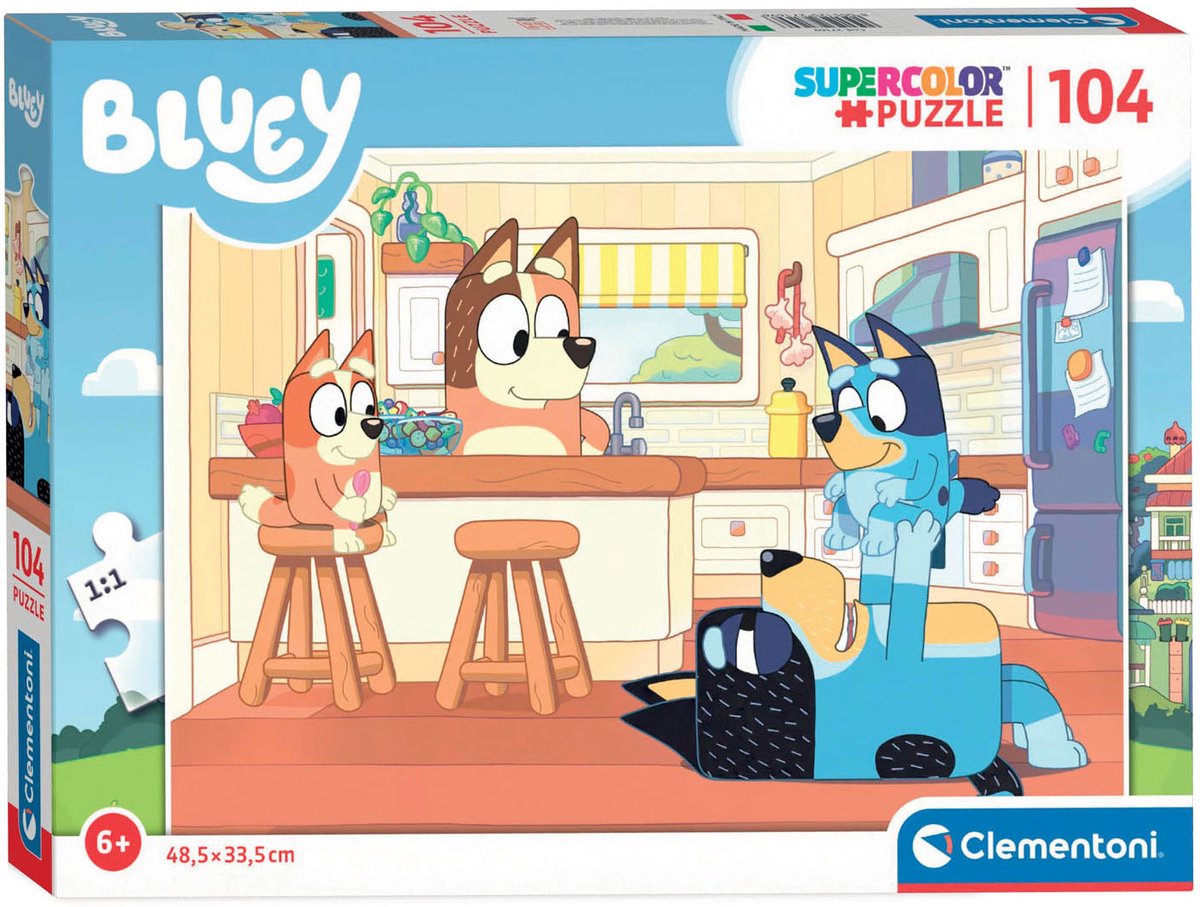 Puzzle Clementoni Jigsaw - Bluey in cucina, 104st.