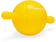 Beeztees apportino bal - hondenspeelgoed - geel - 21,5x12x12 cm