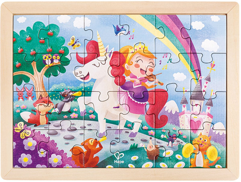 Rompecabezas de amigos unicornio Hape