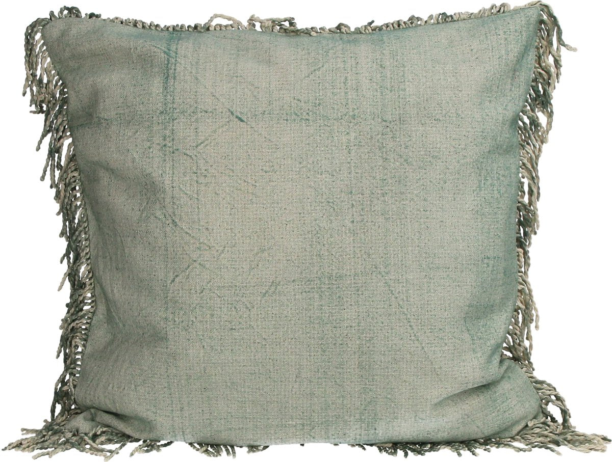 Cuscino collezione HD frange cotone 45x45cm
