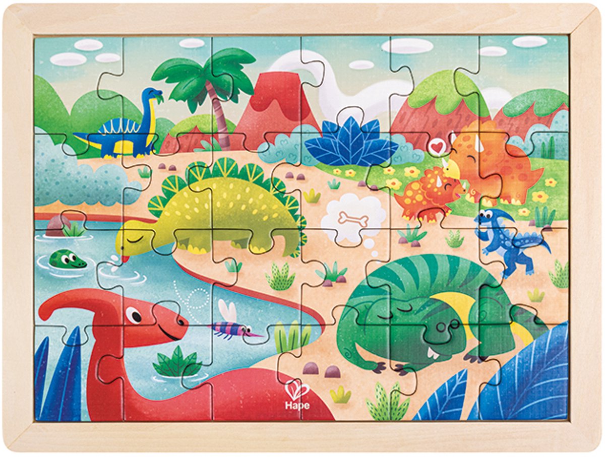 Hape dino puzzel