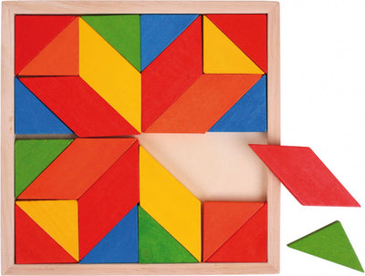 Puzzle a mosaico in legno di bigjigs, 24dlg.