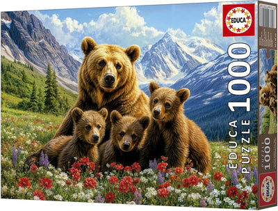 Educa - puzzle - osos grizzly canada - 1000 piezas - rompecabezas