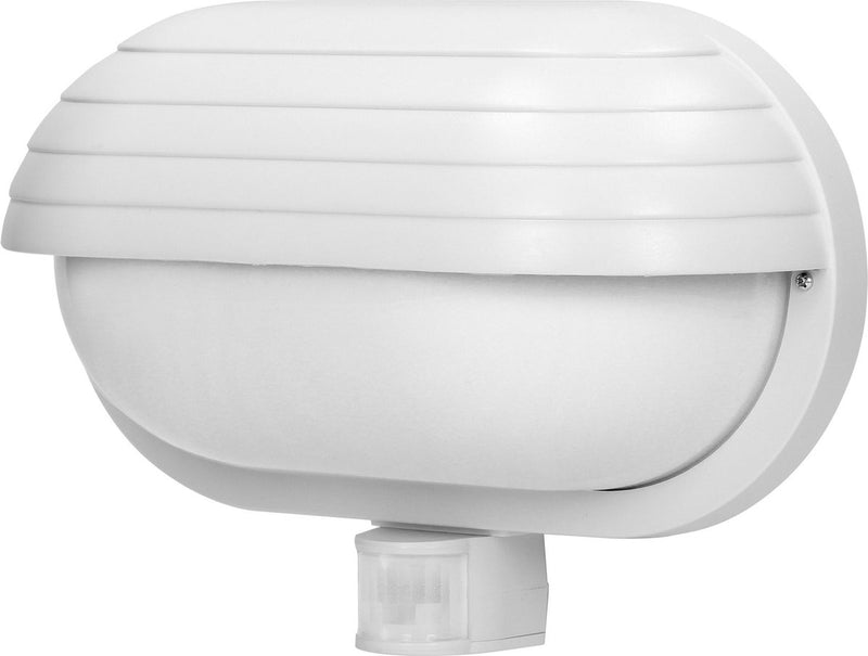 Lámpara exterior Virone con sensor de movimiento musam - iluminación de jardín 180° - lámpara de pared exterior - iluminación exterior con IP44 - lámpara de pared 230 voltios para máx. 60 vatios - blanco