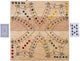 Longfield Toc Game XL Pieghevole 4 Giocatori – Gioco da Tavolo in Legno – Gioco di Strategia Extra Large – Gioco da Tavolo da Viaggio – da 2 a 4 Giocatori – Angel Heart