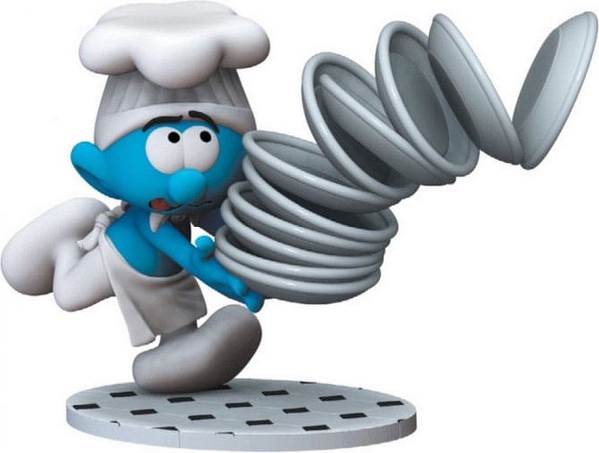 Plastoy the smurfs statue the chef beeld