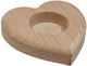 Corazón de soporte de luz de té de madera