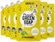 Recambio líquido lavavajillas jabón verde Marcel's - limón bergamota - 6 x 500ml