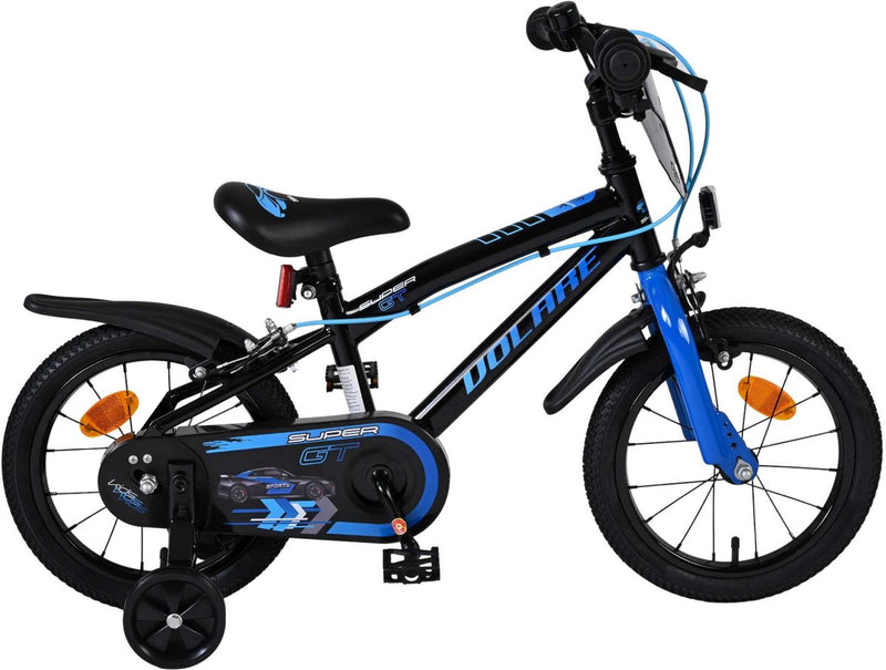 Bike per bambini di Vlatar Super GT - Ragazzi - 14 pollici - Blu - Freni a due mani
