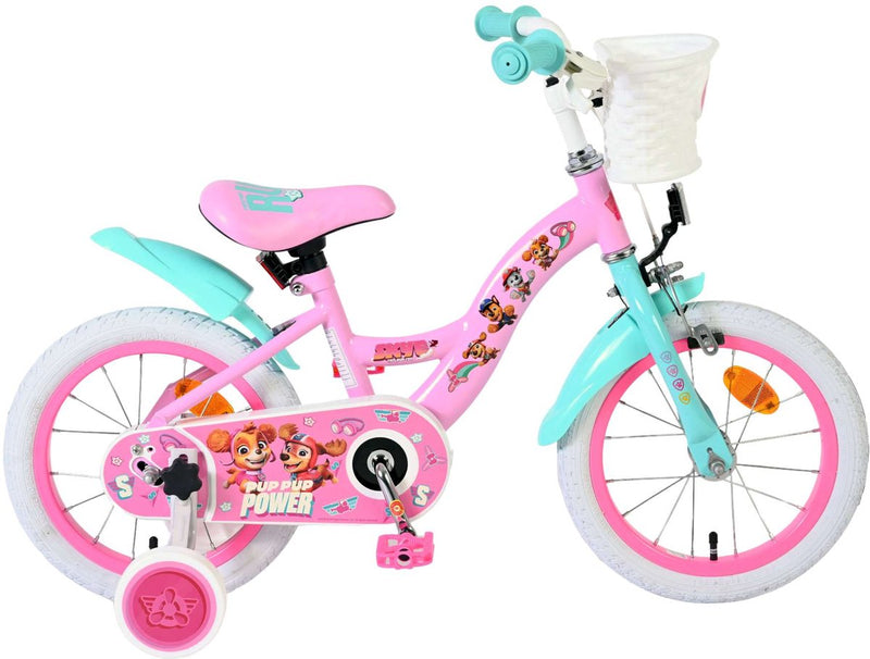 Bicicleta infantil Paw Patrol - niña - 14 pulgadas - rosa