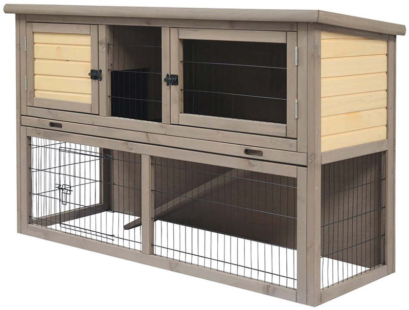 Duvo plus woodland conigliera bel-étage country fsc 136,5x50x85 cm grigio beige
