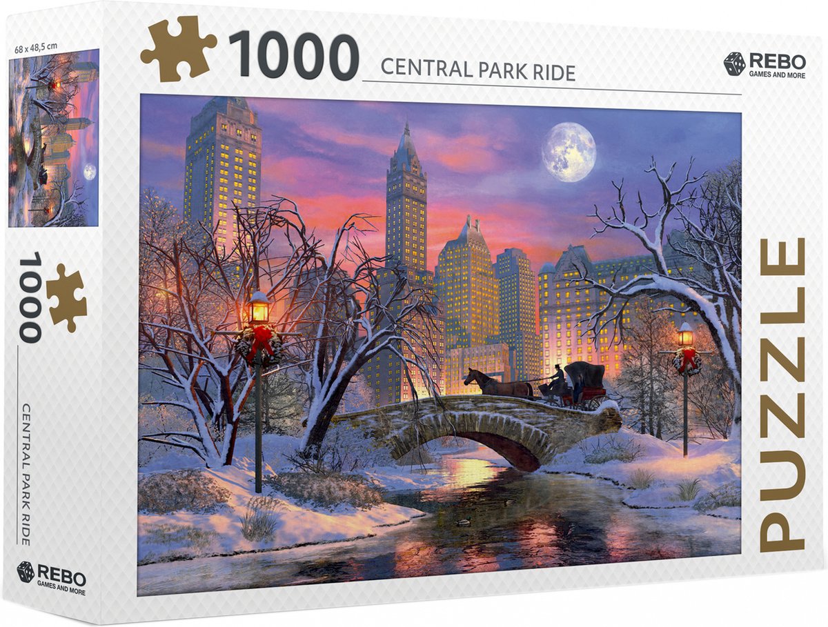 Rebo Productions Puzzle Central Park Ride 1000 pezzi