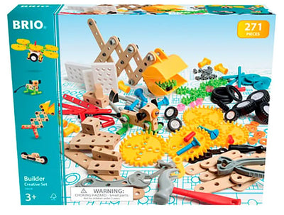 Set creativo Brio builder: giocattoli da costruzione da 271 pezzi per ragazzi e ragazze