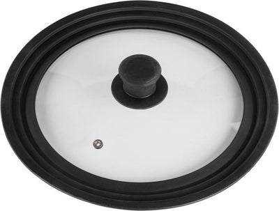 Tapa de cristal universal Xavax con borde de silicona 24-28
