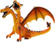 Dragón Bullyland naranja de dos cabezas (75598)