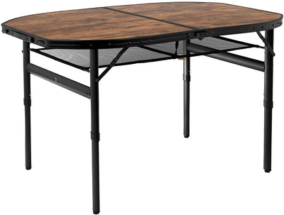 Bo-camp - industriale - tavolo - melrose - ovale - modello valigia - 120x80 cm