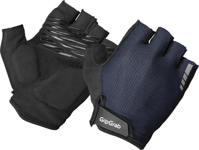 Gripgrab - guantes de ciclismo de verano explr acolchados con dedos cortos y acolchado - unisex - azul marino