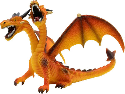 Dragón Bullyland naranja de dos cabezas (75598)