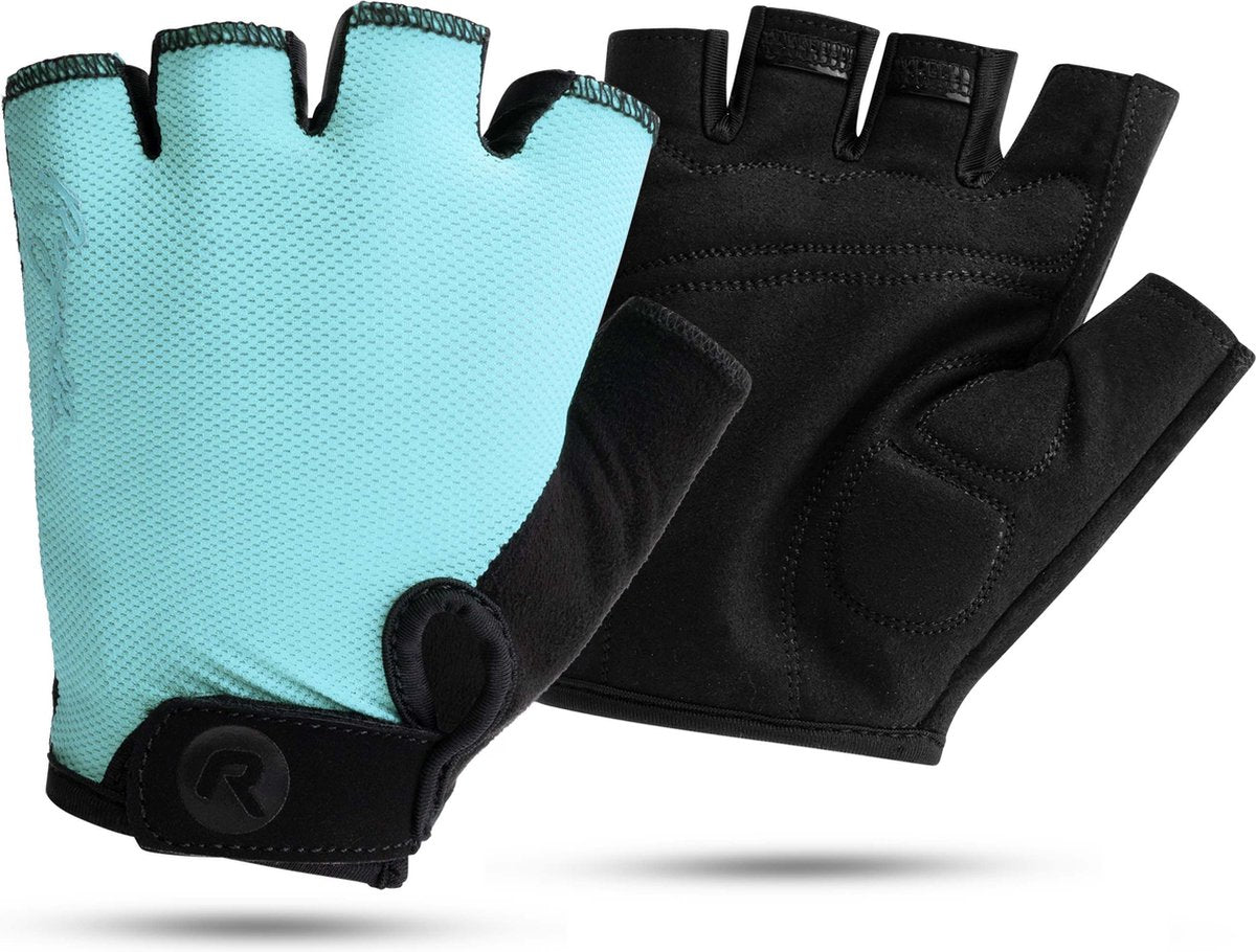 Guanti da ciclismo Rogelli core donna - estivi - azzurro - s