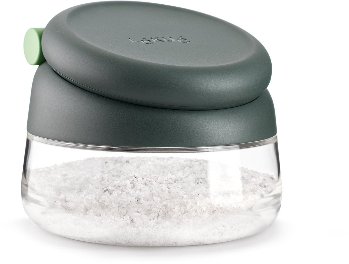 Lékué zoutpot met deksel - grey