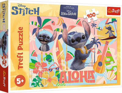 Puzzle Trefl de 100 piezas - Punto Disney y sus amigos - Cartón FSC.