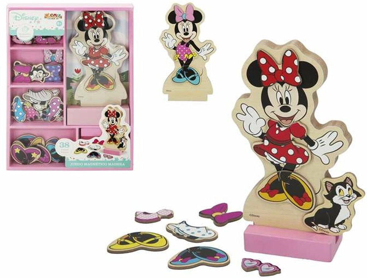Set de tocador Woomax minnie mouse - madera con imán