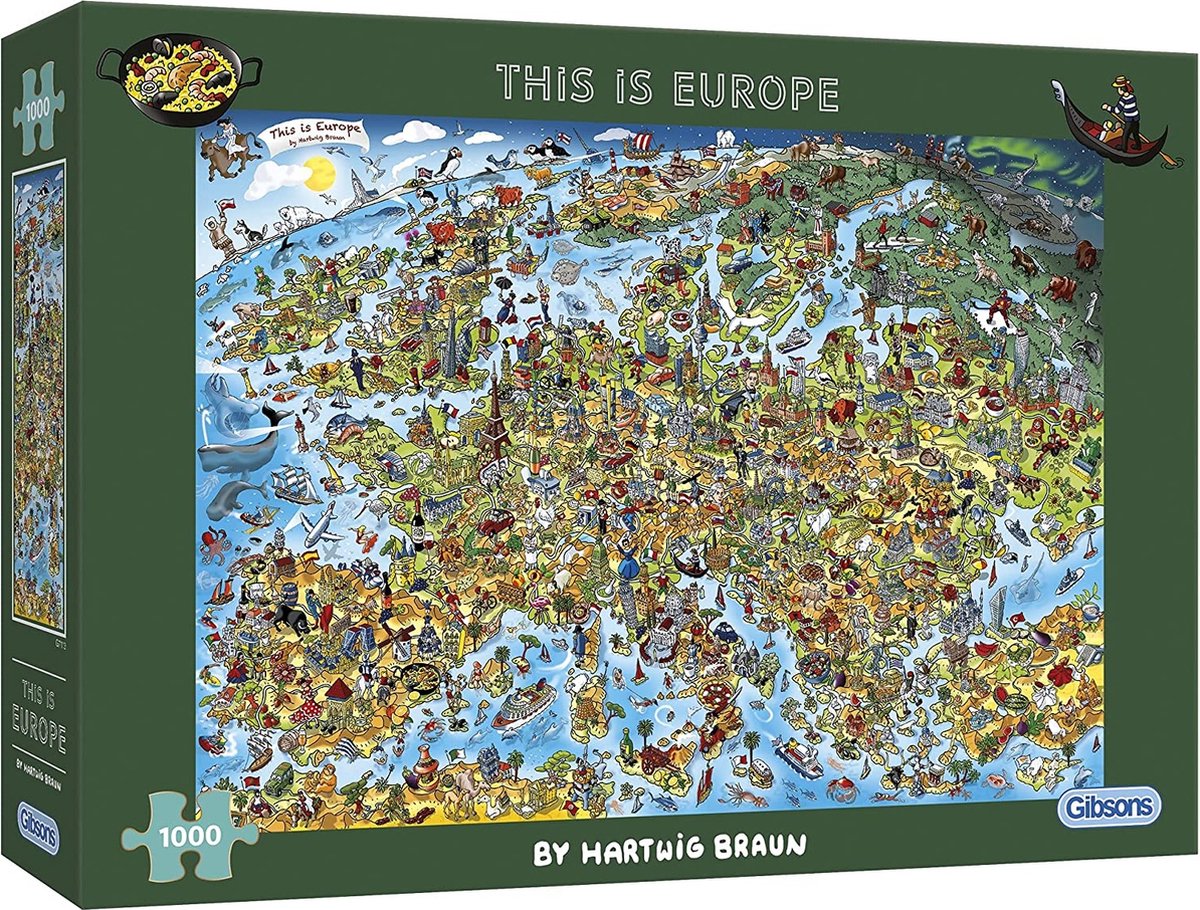 Gibsons - this is Europe (di hartwig braun) - 1000 pezzi 68×49 cm (l×a) - puzzle per adulti