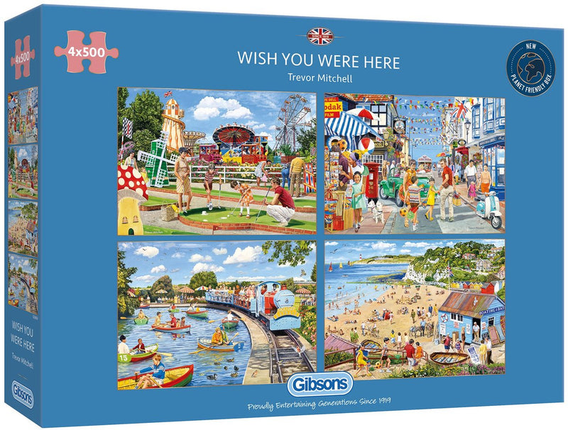 Gibsons - vorrei che tu fossi qui (di trevor mitchell) - 4×500 pezzi 48×34 cm (l×a) - puzzle per adulti