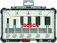 Set frese per scanalature Bosch da 6 pezzi codolo ¼ - 2607017467
