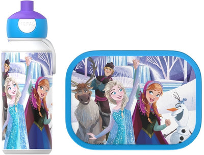 Set pranzo Mepal (portapranzo con bottiglia pop-up) campus - 400 + 750 ml - portapranzo e bicchiere per bambini - bento box - borraccia pop-up - Frozen Friends