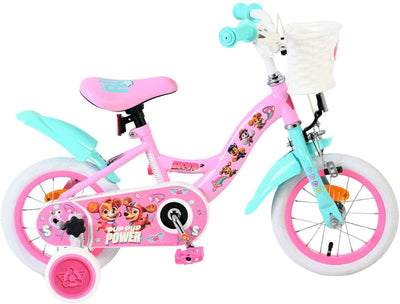 Bicicleta infantil Volare Paw Patrol - niña - 12 pulgadas - rosa